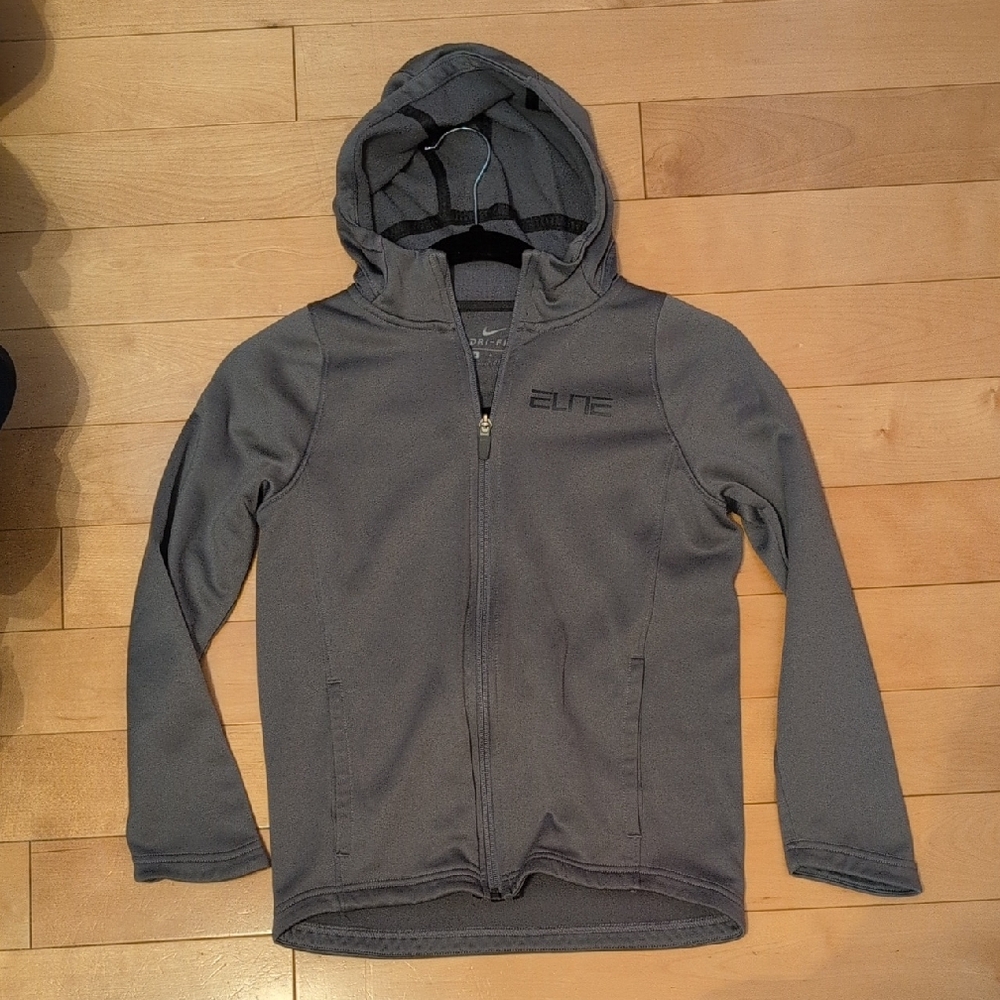 Nike Elite Kids Charcoal Hoodie